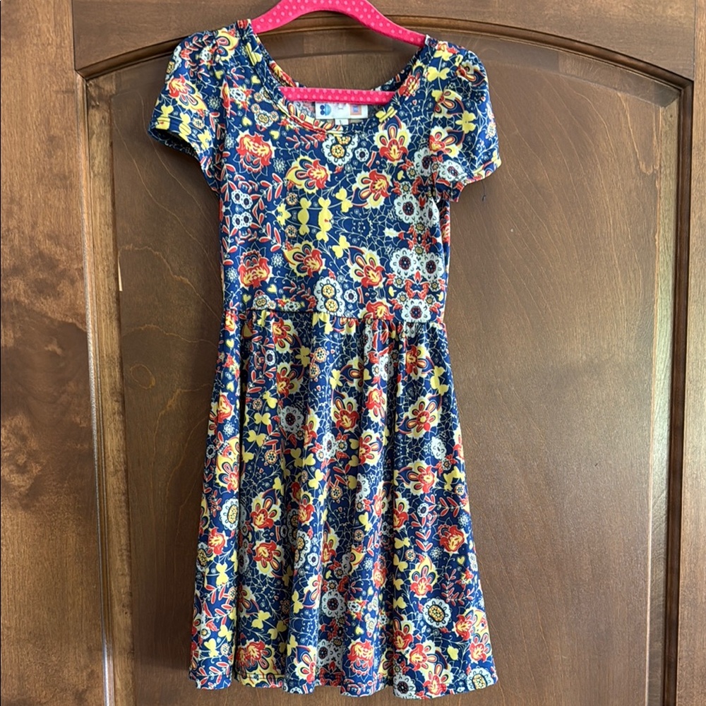 Floral Kids Lularoe x Dot Dot Smile Collab Dress